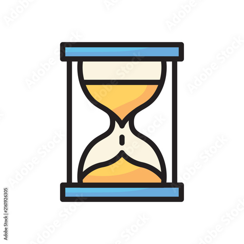 Hourglass Line Color Icon