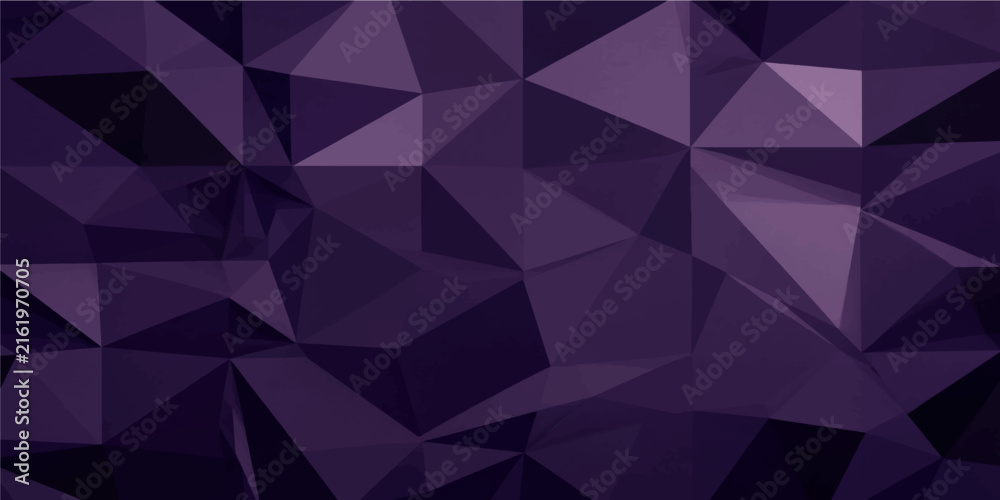 Fototapeta premium Abstract low poly purple polygon triangle mosaic background pattern design for vector illustration artwork