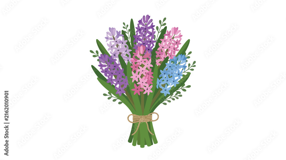 Obraz premium Colorful bouquet of flowers in a vase
