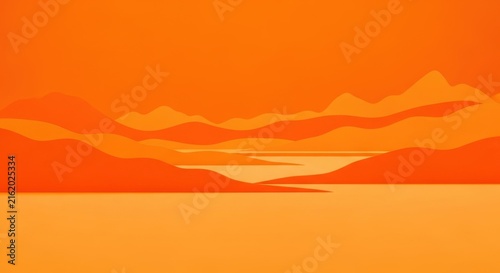 Minimalist flat color, solid bold orange, energetic modern look, with copy space, even lighting, clean backdrop