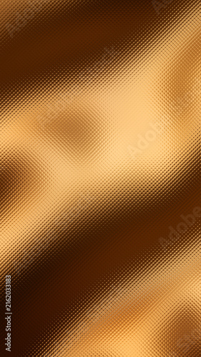Abstract luxury gold color waves background with premium tiny lens frosted glass texture vertical composition perfect for mobile device luxury wallpapers.