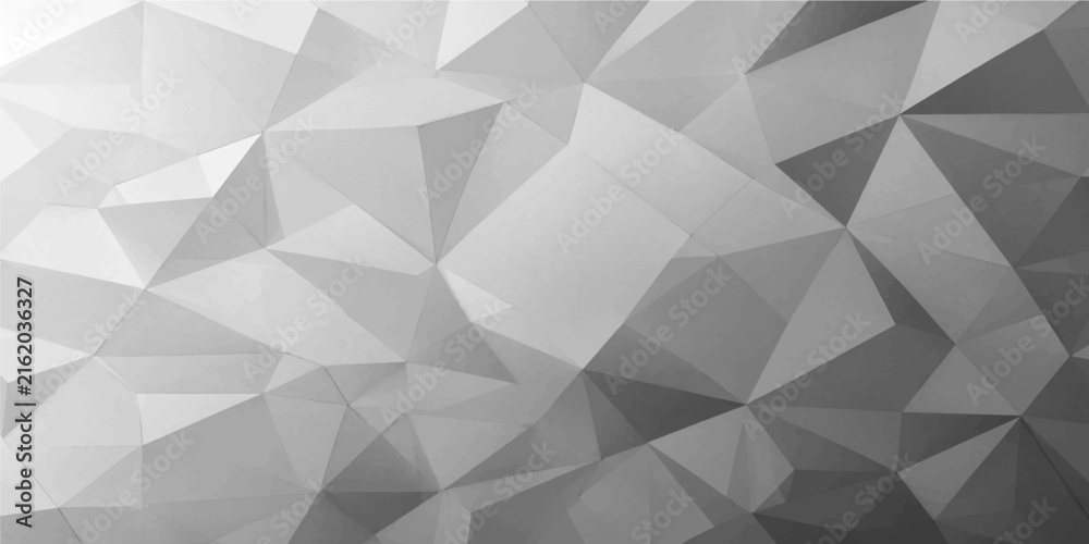 Obraz premium Monochrome low poly abstract geometric background vector artwork for modern creative digital backdrop design