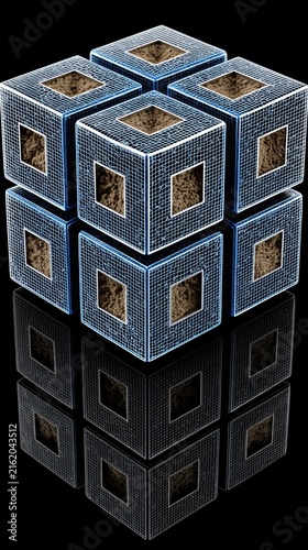 Quantum physics analyzing qubits in a simulated information environment