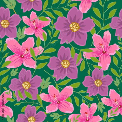 Ikat floral seamless pattern. Embroidery , print striped ornament floral. Texture textile background vector illustration ornate elegant luxury vintage retro style. Hand drawn botanical.	
