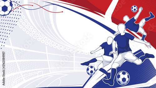Football Background World Cup 2026 Vector