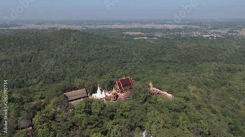 Near the beautiful temple, 4k video, ancient city of Ayutthaya, the ant city of the world	
