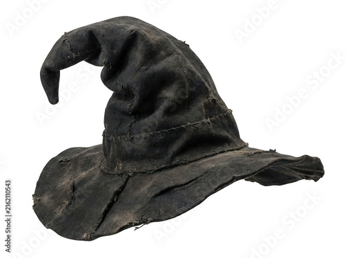 Black wizard hat for halloween costume 