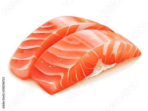 Colorful Fish Illustration Isolated on White Background