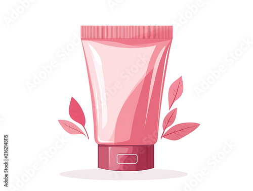 Beauty product packaging mockup illustration