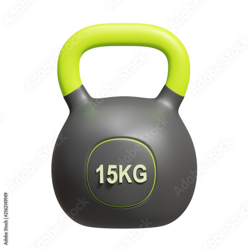 3D 15 Kilogram Kettlebell