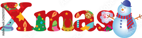 クリスマスのタイポグラフィ
