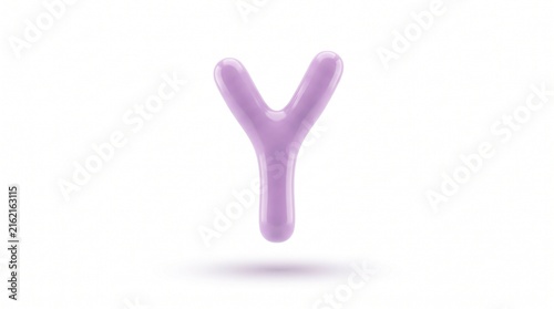 Bifidobacterium probiotic bacteria simple portrait white background