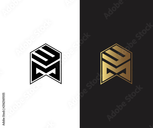 UM Letter Monogram Logo with Geometric Minimal Vector Design for Corporate Branding.