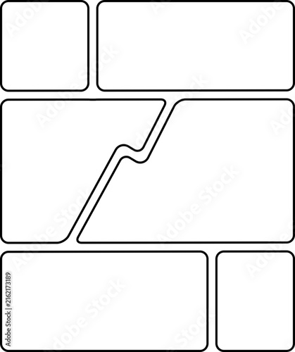 Comic strip template