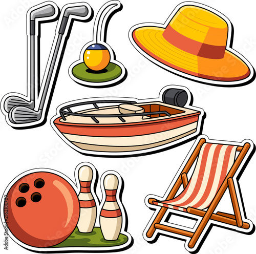 National Grandparents Day Love Sticker Collection Featuring Happy Grandparents, Family Bonding And Heartwarming Celebration Icons