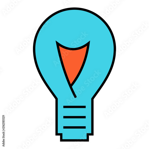Colorful lightbulb icon representing creativity, innovation, inspiration, ideas, intelligence, energy, invention, problem solving, and new opportunities.