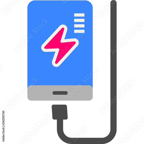 Isometric Power Bank Illustration