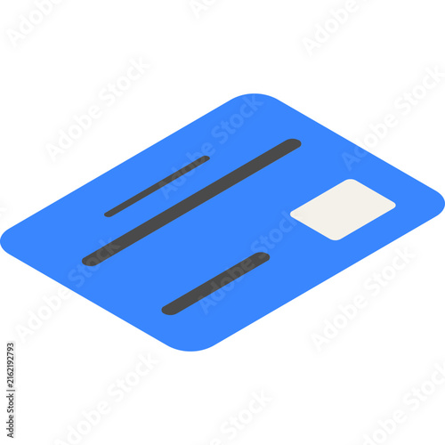 Isometric Product Card And Credit Card Illustration