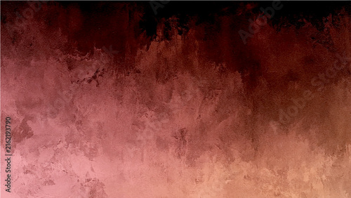 Bild auf Leinwand Abstract Watercolor textured background in maroon and rose with subtle marble-like patterns and a dark vignette effect