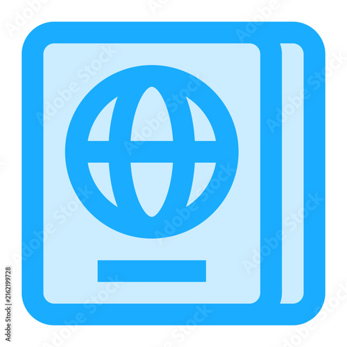 Passport Icon Illustration