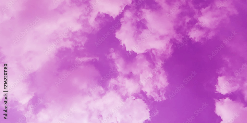 Fototapeta premium abstract pink sky and clouds storm summer weather watercolor wallpaper background.