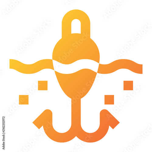 Fishing Hook Icon Illustration