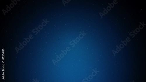Stars dotting the dark blue sky, creating a cosmic background. Infinite universe theme