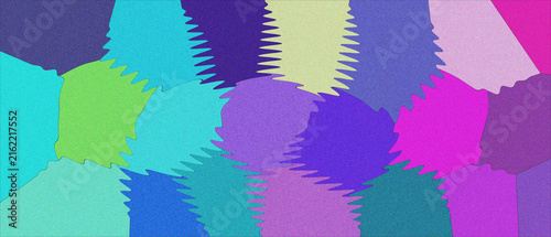 Foto Abstract Patchwork Design with Jagged Edges in Vibrant Colors