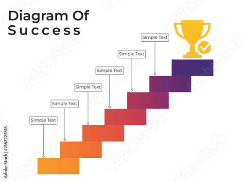 DIAGRAM OF SUCCESS PowerPoint and Google Slides Template flow chart of Success concept