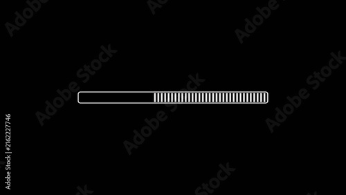 Obraz na płótnie Abstract loading icon background. Technology Loading bar sign progress concept illustration.