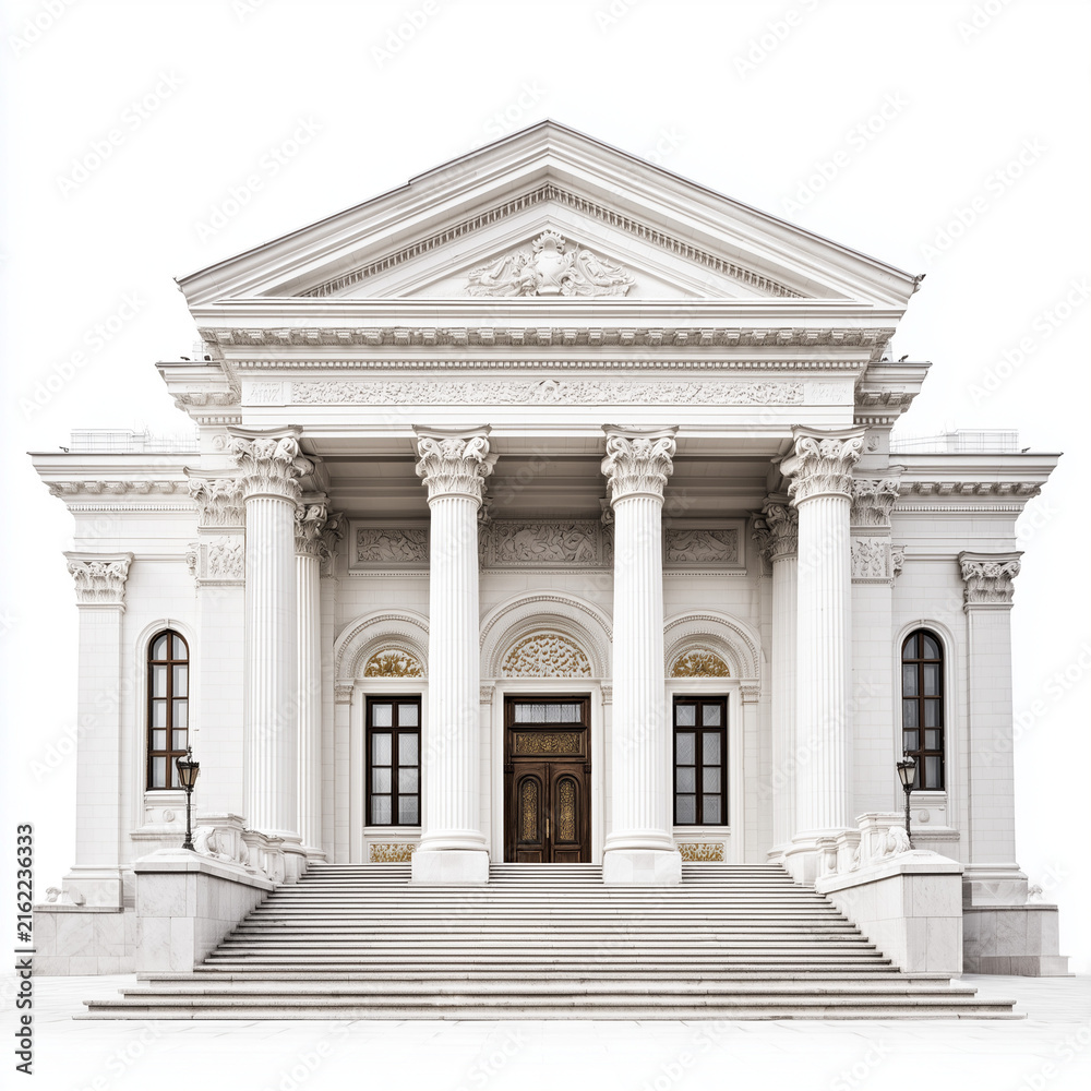 Fototapeta premium Ancient Classical Roman Temple Facade