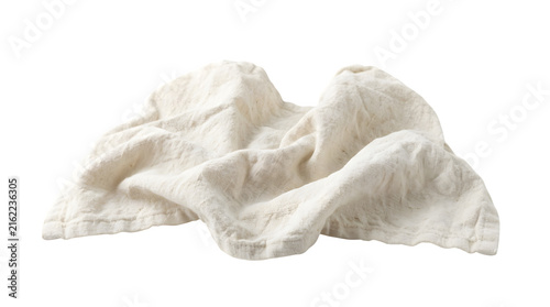 Textured Linen Fabric Swatch, Crumpled Natural Cloth, Beige Textile Detail, Soft Organic Material for Design Backgrounds