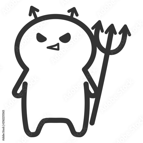 シンプルでかわいいばい菌のイラスト