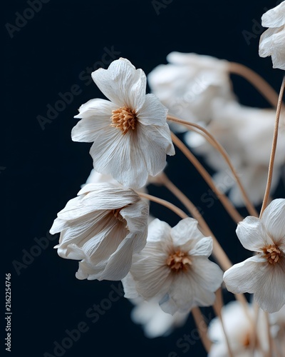 Delicate White Paper Flowers