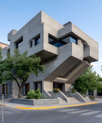 Brutalist Architecture Building in Lethbridge