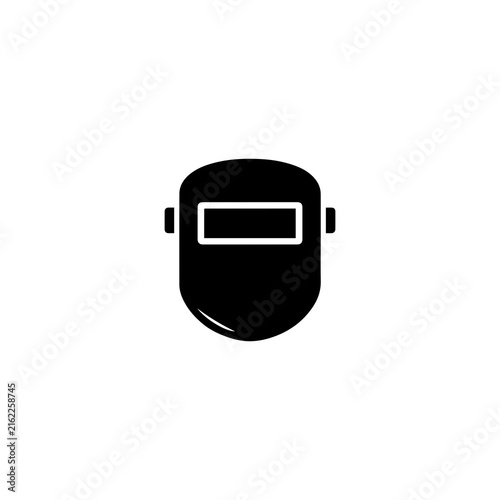 Welding mask protection icon for welder safety
Welding mask protection helmet outline solid icon for welder safety gear and equipment on white background