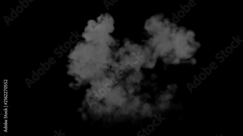 Realistic fireball explosion blast vfx element in 4K resolution with alpha transparent channel cinematic smoke puff cloud animation effect loop perfect overlay for motion graphics