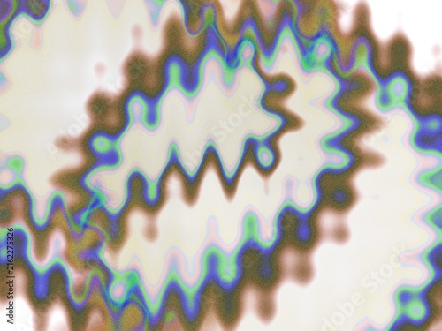 Konstfotografi Abstract colorful wavy lines pattern with soft gradient effect and flowing motio