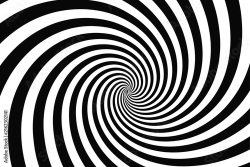 Canvas Print Spiral hypnotic pattern creates a mesmerizing optical illusion visual background for designs