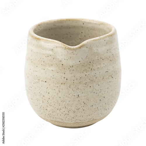 Speckled Ceramic Bud Vase Isolated