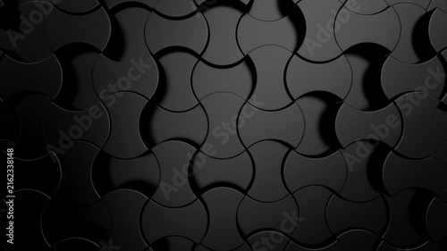 Background of Geometric Shapes. Abstract motion, loop, two color, 3d rendering, 4k resolution
