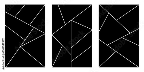 Set of collage grid manga comic book template. Blank page frame for comic book, photo collage, poster, flyer. Collection of anime comic book templates.