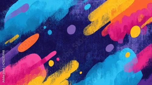 a colorful, abstract background graphic for a ID for junior high school students