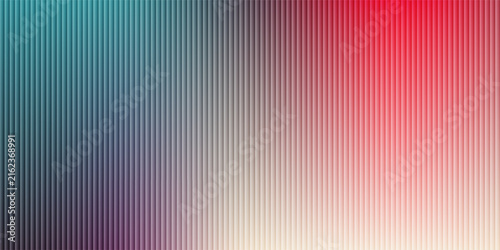 Transparent refracted fractal glass gradient effect, ribbed glass vibrant texture