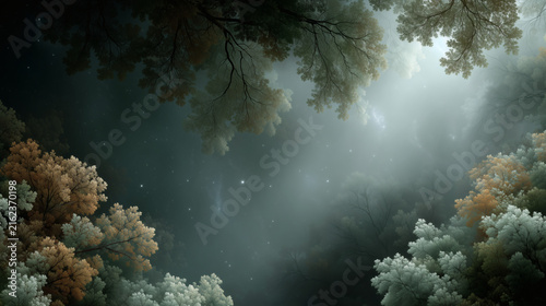 Fondo flores hechos con fractales