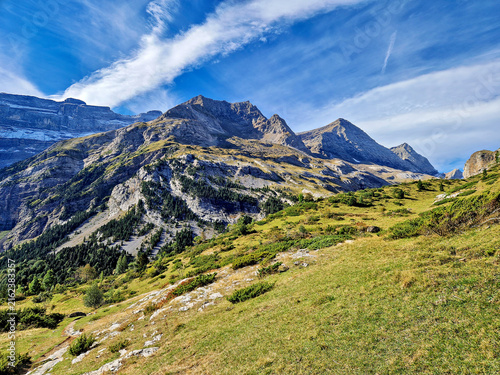 The Cirque de Gavarnie is a cirque in the central Pyrenees, in Southwestern France, close to the border of Spain