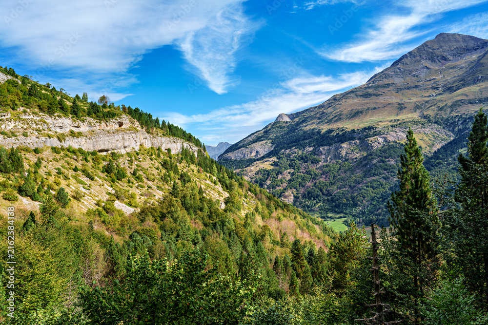 Fototapeta premium The Cirque de Gavarnie is a cirque in the central Pyrenees, in Southwestern France, close to the border of Spain