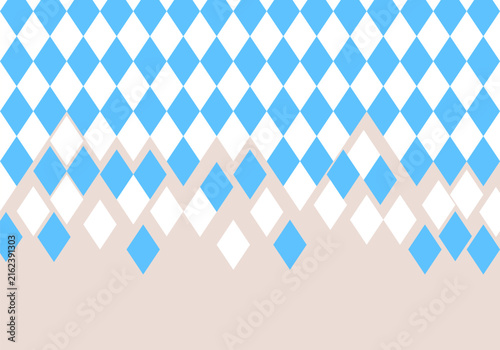 Bavarian pattern with blue and white rhombus Flag of Bavaria