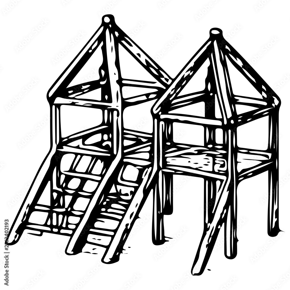 Obraz premium Jungle Gym Climbing Frame Playground Equipment for Kids