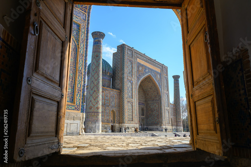 Historic Buildings at Registan Square in Samarkand